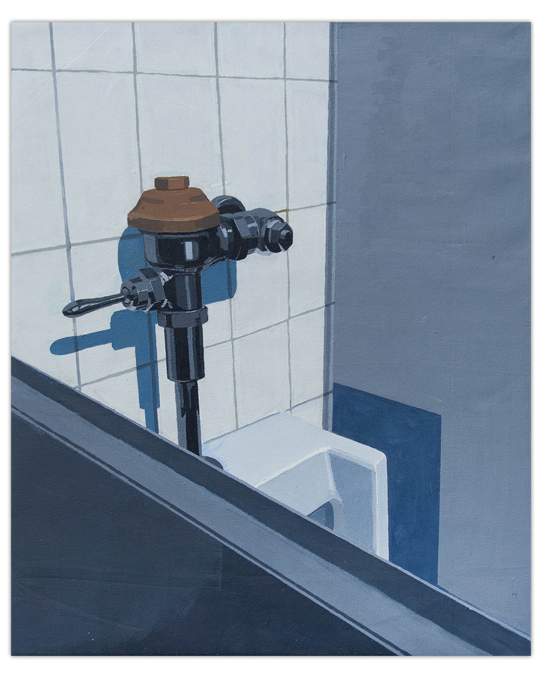 a painting of a urinal